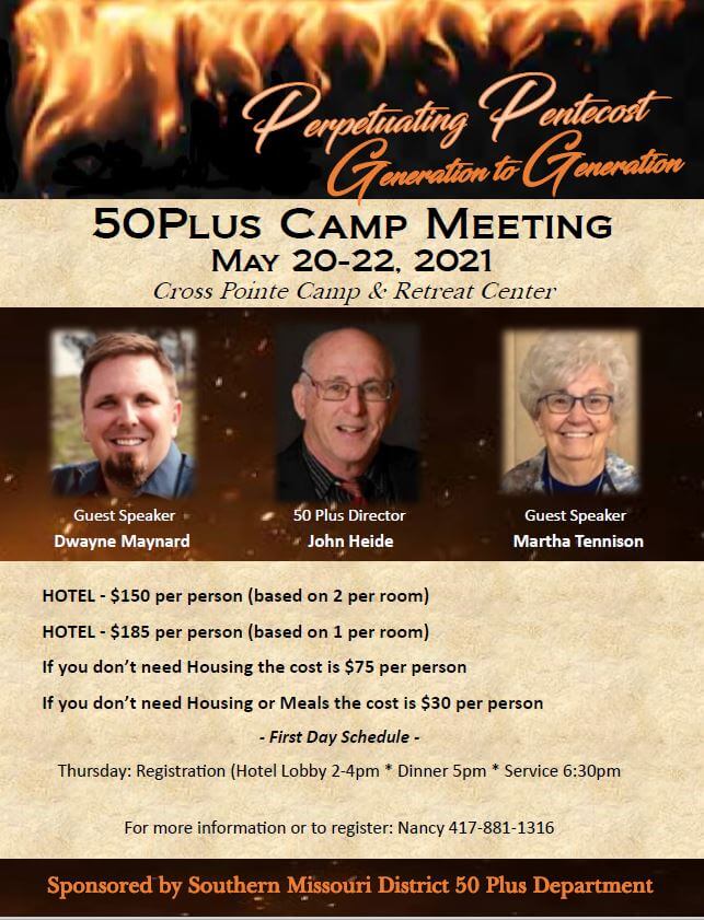 50 Plus Camp Meeting